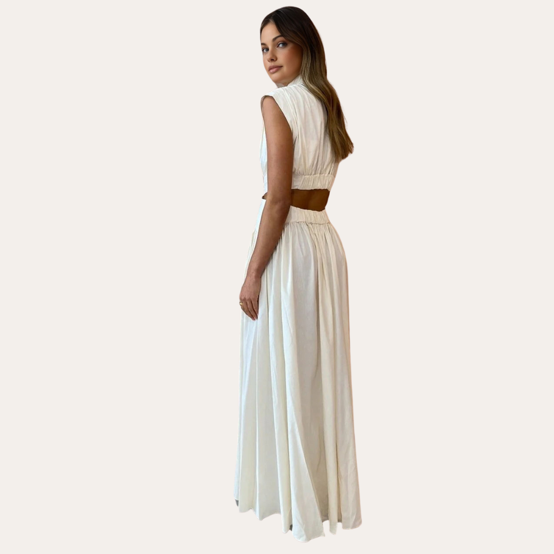 Loravelle | Women's Satin Maxi Dress – Elegant Evening Gown