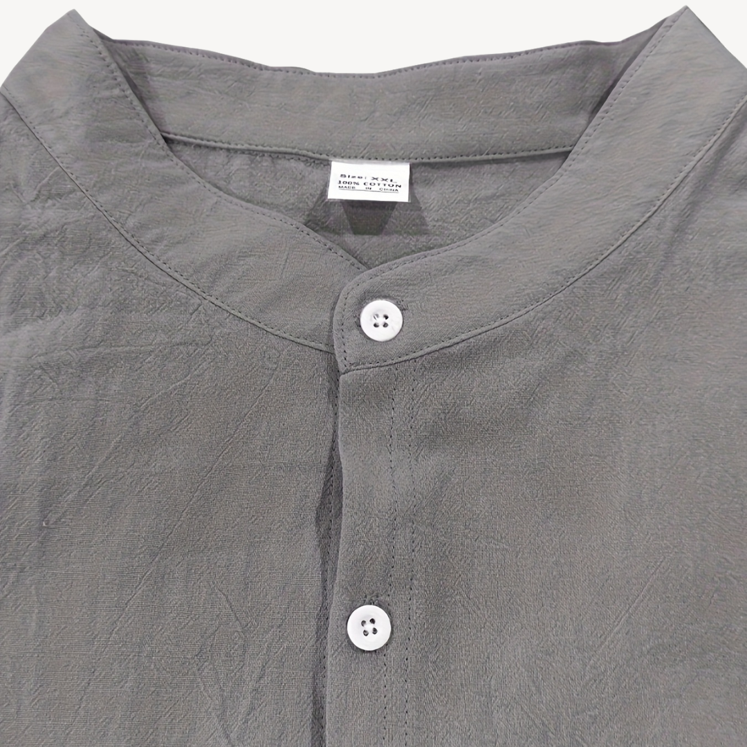 Men’s Linen Drawstring Pants & Shirt Set – Casual Relaxed Trousers & Shirt | Loravelle