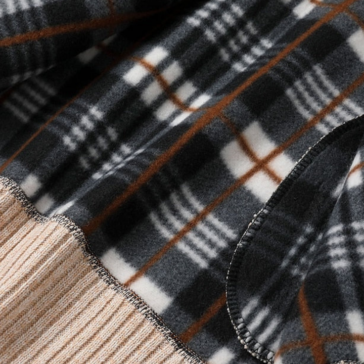 Men's Knit Zip Sweater with Collar | Loravelle