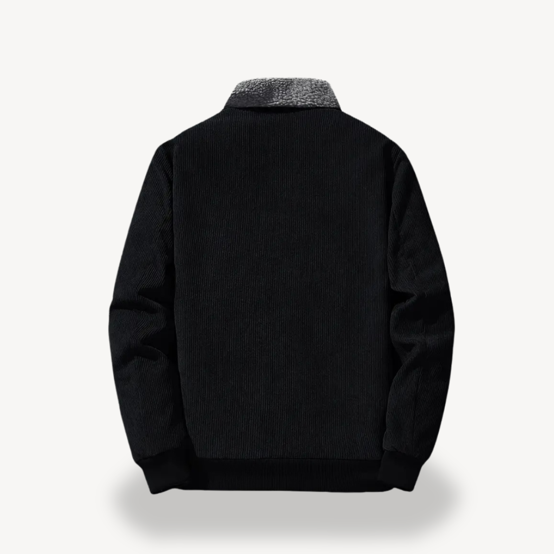 Men's Corduroy Sherpa Lined Bomber Jacket | Loravelle