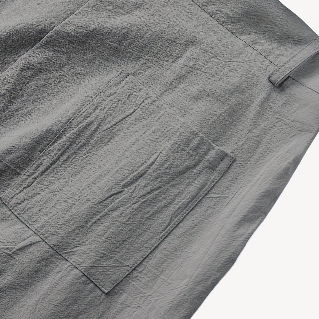 Men's Pleated Linen Pants - Comfortable & Stylish | Loravelle