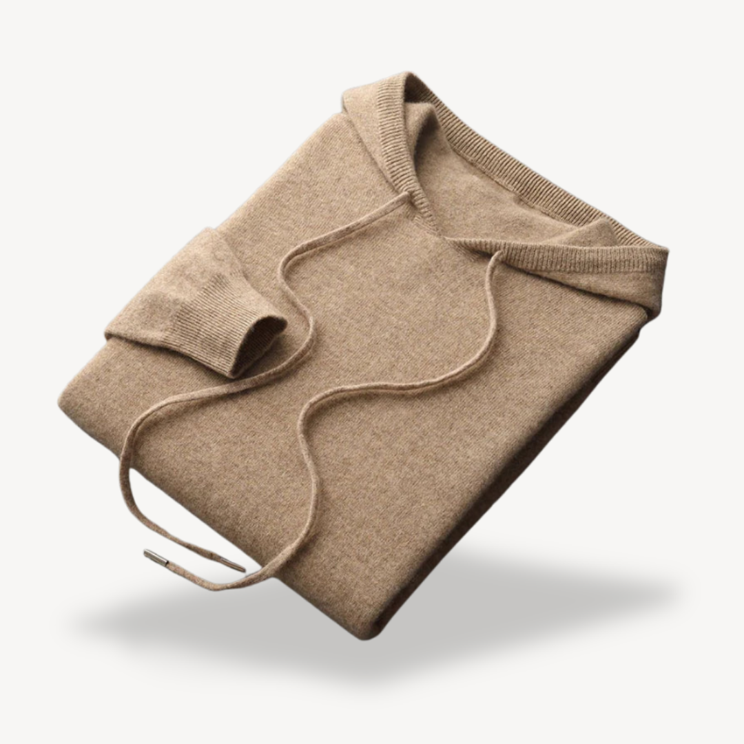 Men's Cashmere Knit Hoodie Sweater | Loravelle