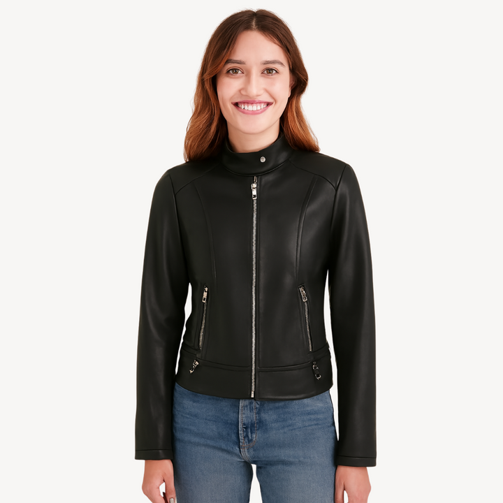 Faux Leather Jacket for Women | Loravelle