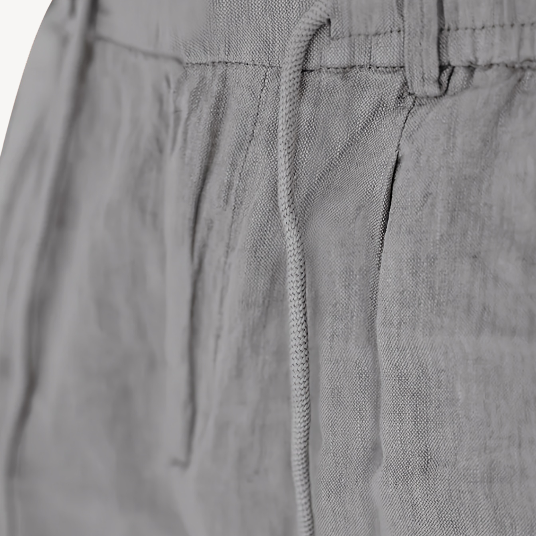 Men’s Linen Drawstring Pants – Casual Lightweight Trousers | Loravelle