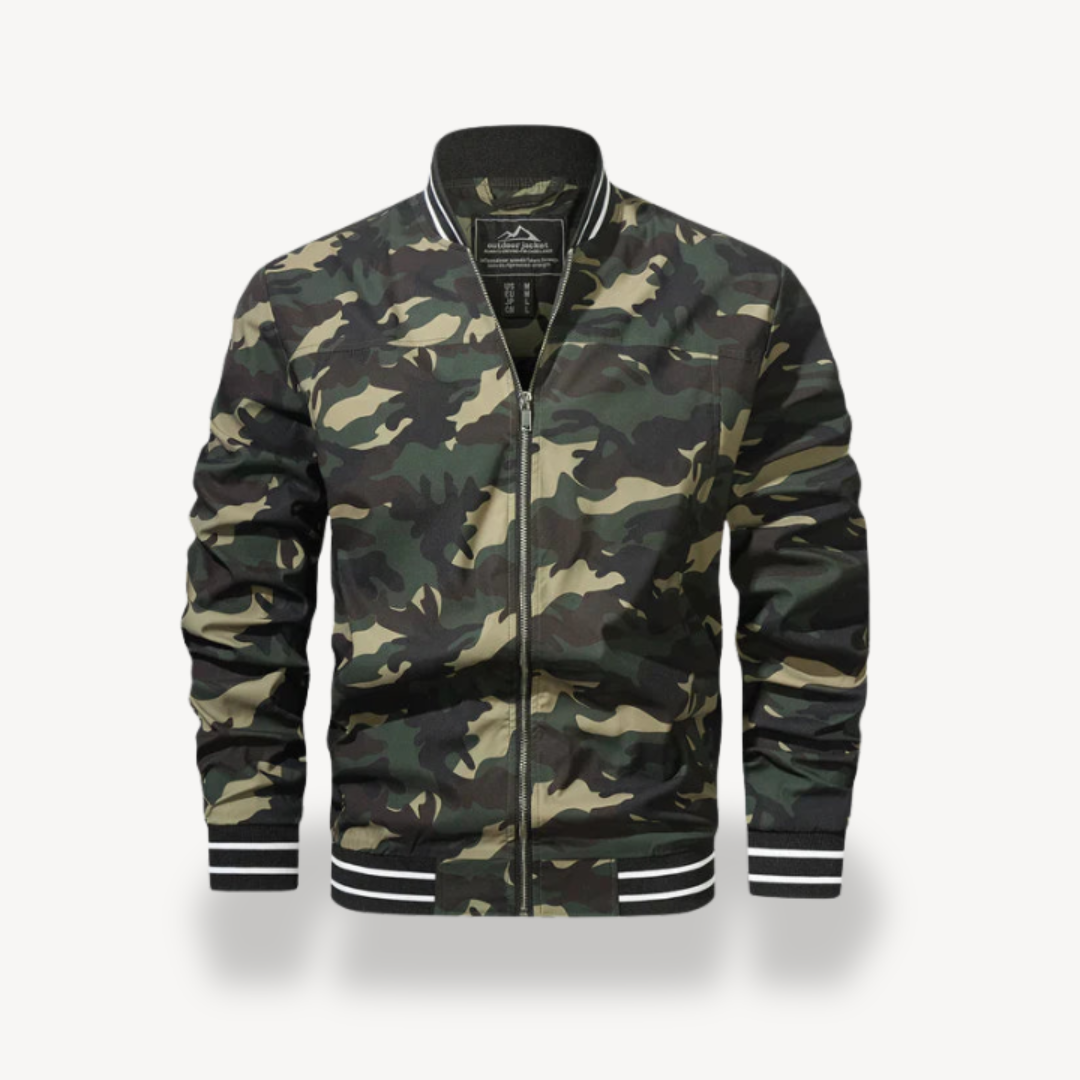 Men's Lightweight Bomber Jacket with Zip | Loravelle