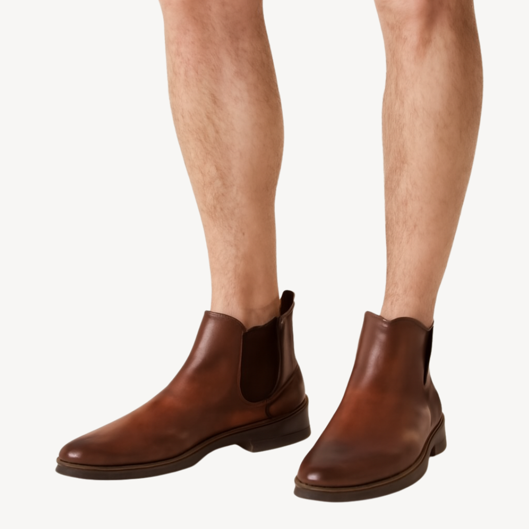 Men's Orthopedic Leather Chelsea Boots | Loravelle