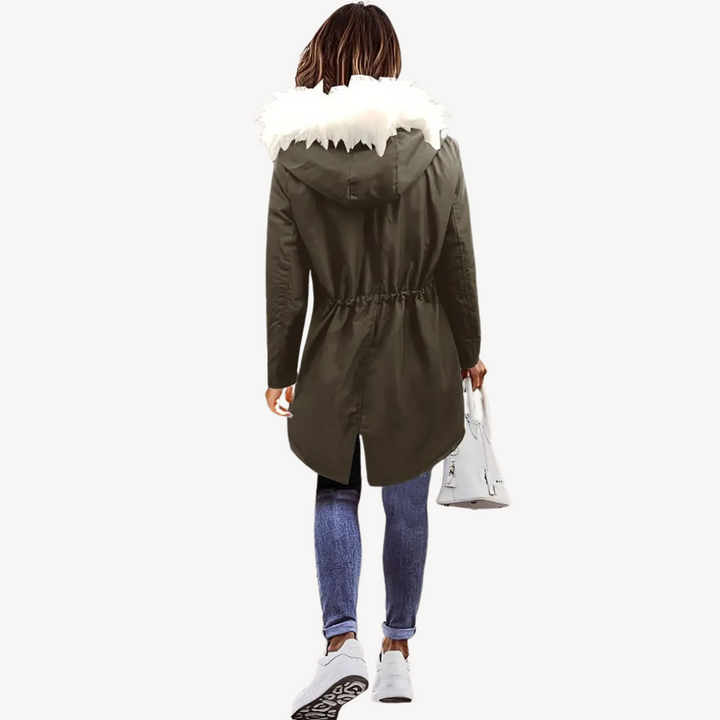 Women's Faux Fur Hooded Parka Jacket | Loravelle