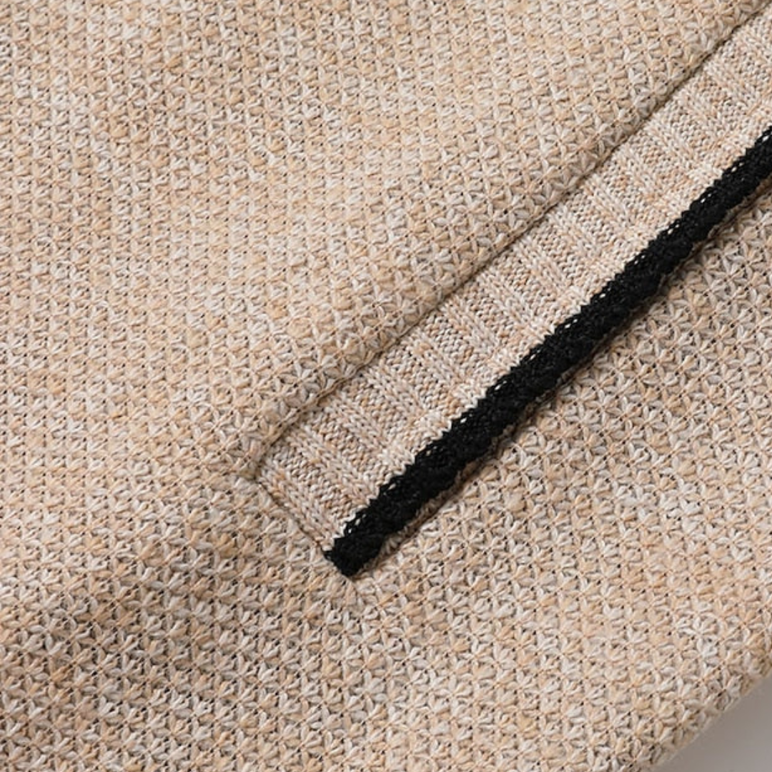 Men's Knit Zip Sweater with Collar | Loravelle