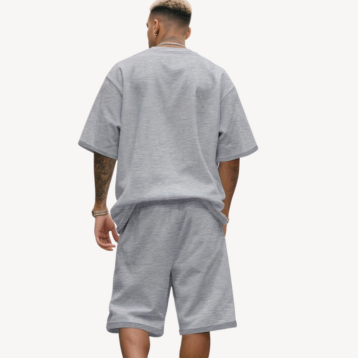 Men's Cotton Blend Short Set | Loravelle