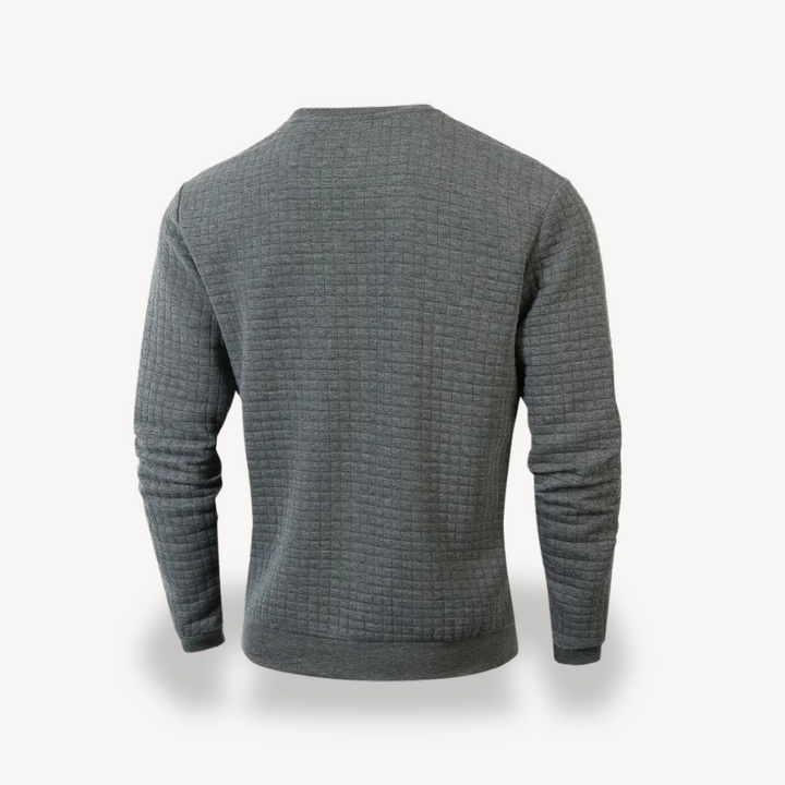 Men's Textured Knit Sweatshirt | Loravelle