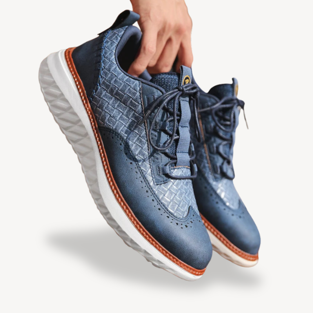 Men's Orthopedic Leather Casual Sneakers | Loravelle