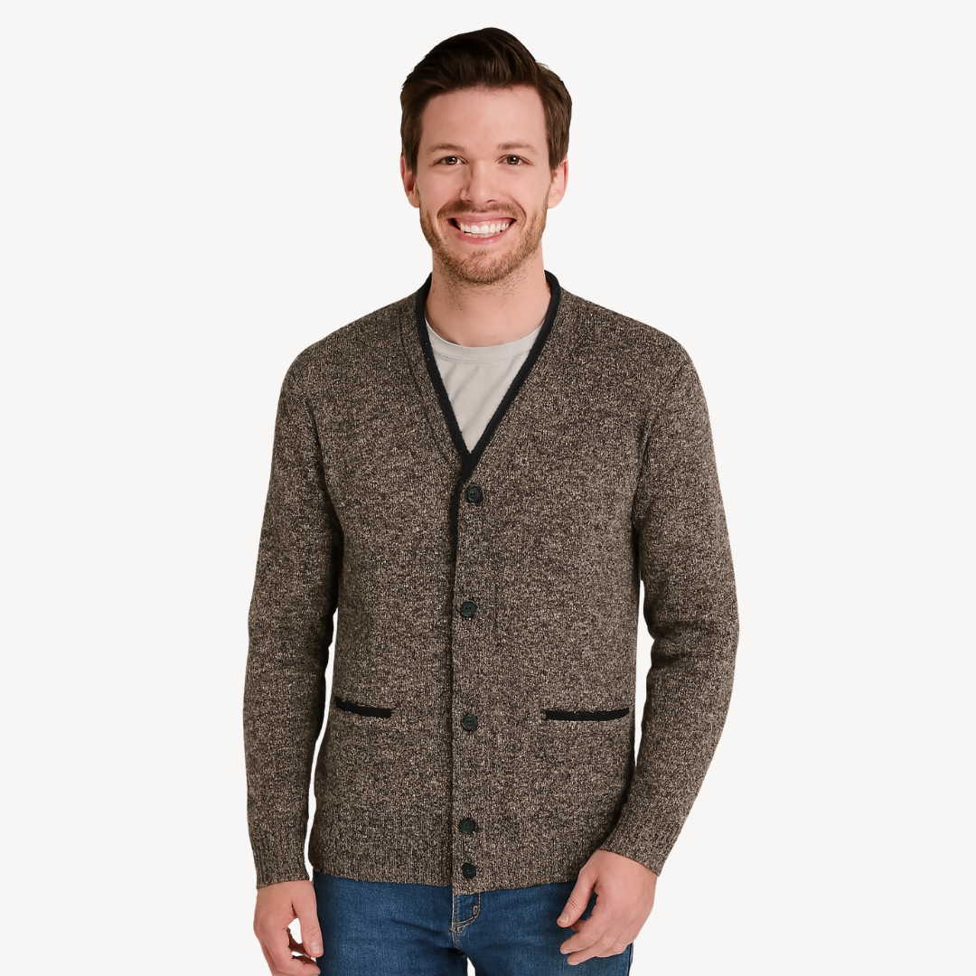 Men’s Button-Front Cardigan | Loravelle