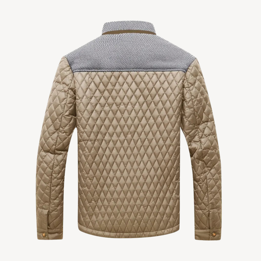 Quilted Colorblock Jacket Men | Loravelle