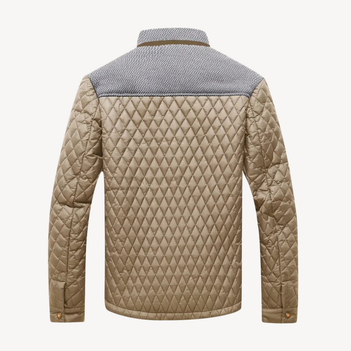Quilted Colorblock Jacket Men | Loravelle