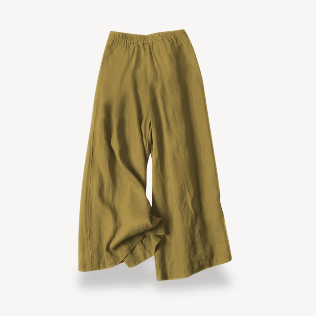 Women's Wide-Legged Linen Culottes | Loravelle