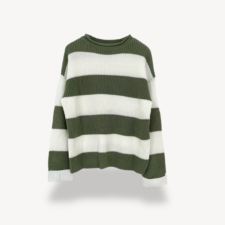 Women's Striped Oversized Sweater | Loravelle