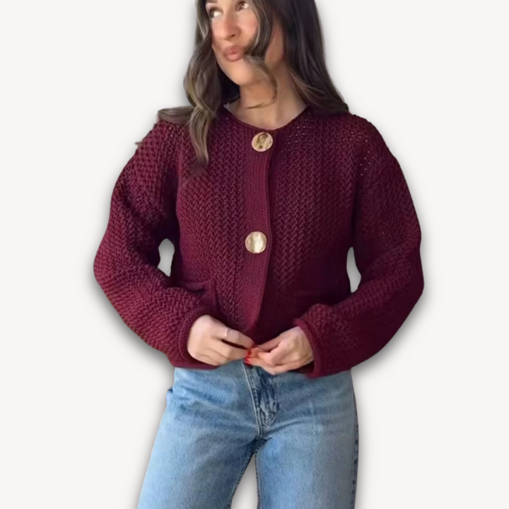 Loravelle | Women’s Autumn Winter Knitted Cardigan – Casual Button Long Sleeve Sweater - Loose Fit