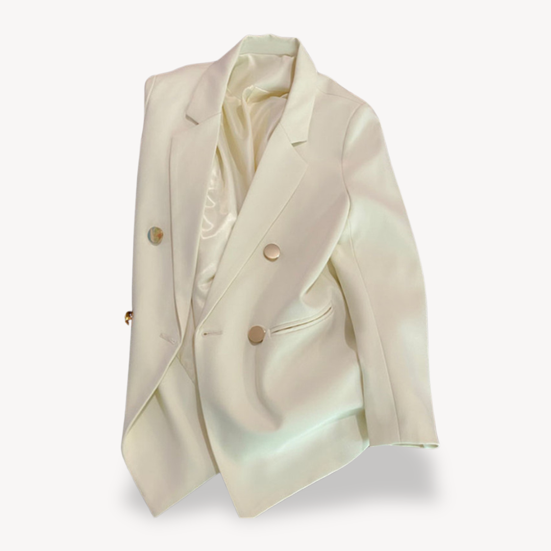 Loravelle | Women's Blazer – Double-Breasted Formal Jacket