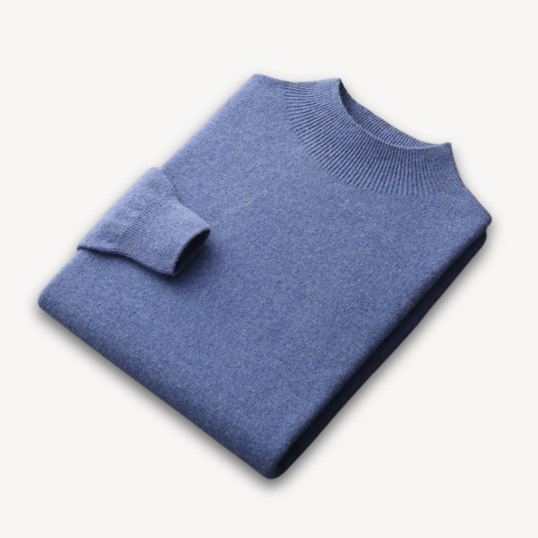 Loravelle | Men's Wool Cashmere Crew Neck Sweater – Adult Casual Knitwear