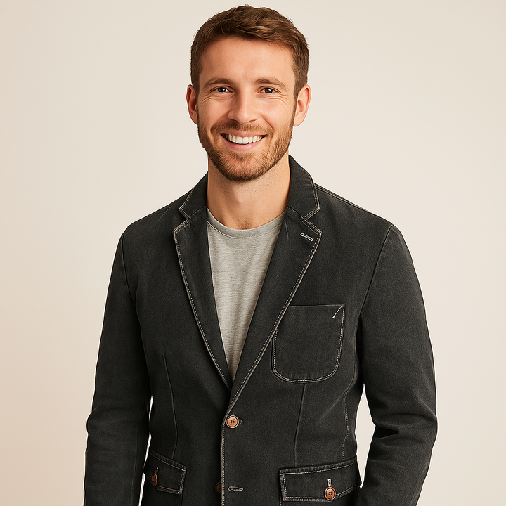Men's Denim Blazer Jacket | Loravelle
