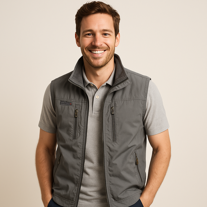 Lightweight Men's Summer Vest Jacket | Loravelle