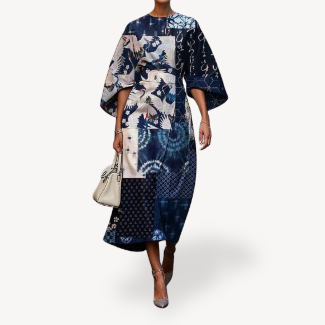 Women's Floral Print Midi Dress | Loravelle