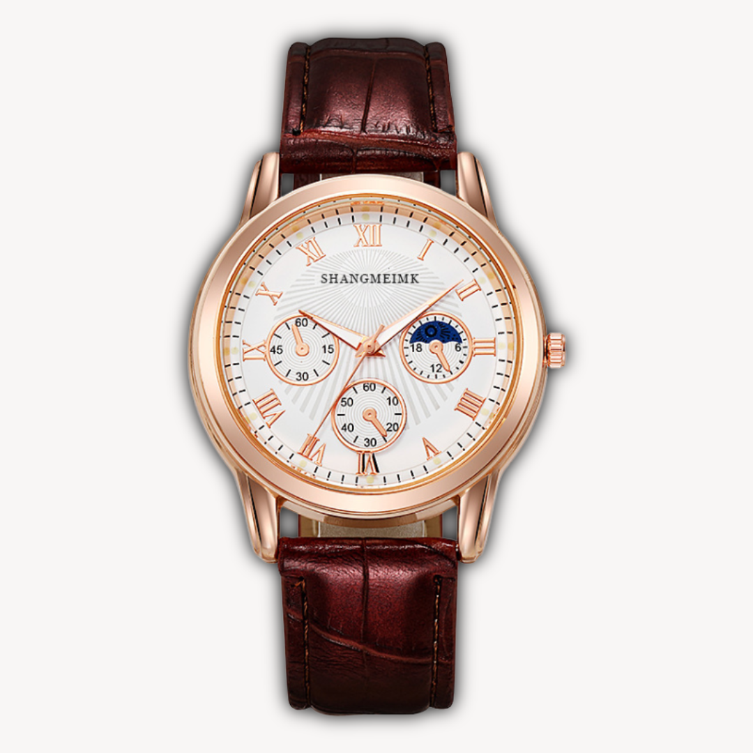 Loravelle | Men's Chronograph Leather Watch