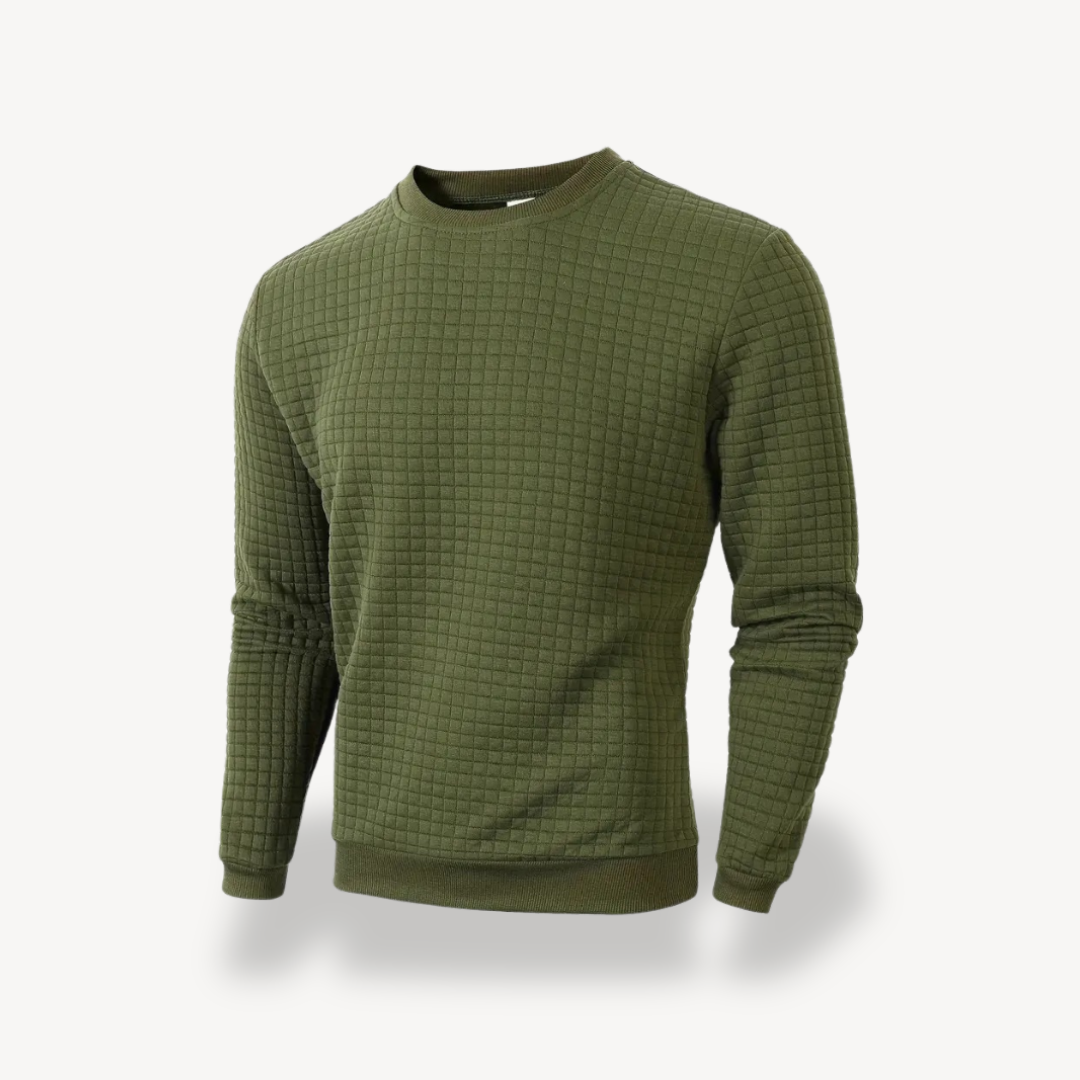 Men's Textured Knit Sweatshirt | Loravelle