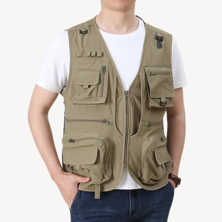 Men's Outdoor Fishing Vest with Pockets | Loravelle