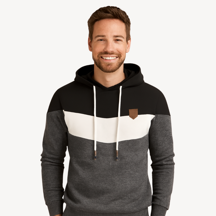 Men’s Color Block Hoodie | Loravelle