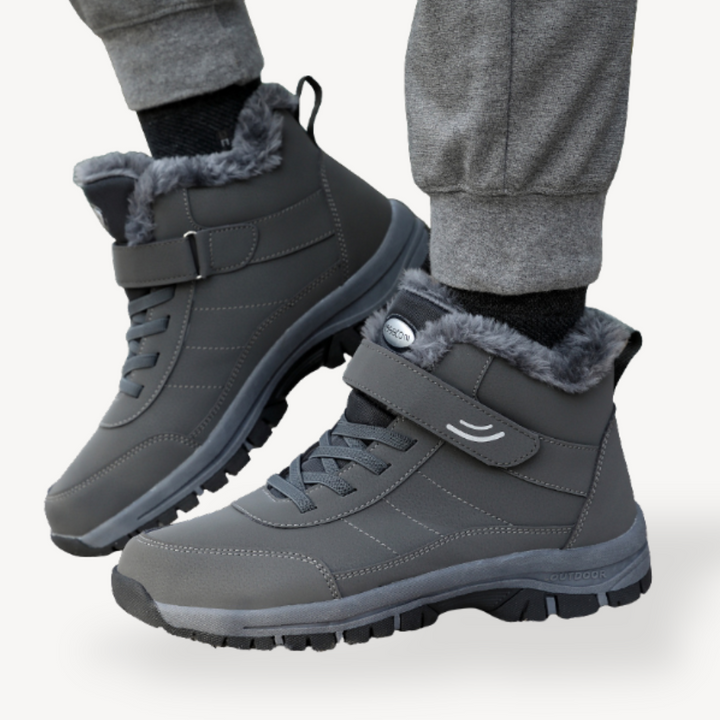 Men's Faux Fur Lined Orthopedic Winter Boots | Loravelle