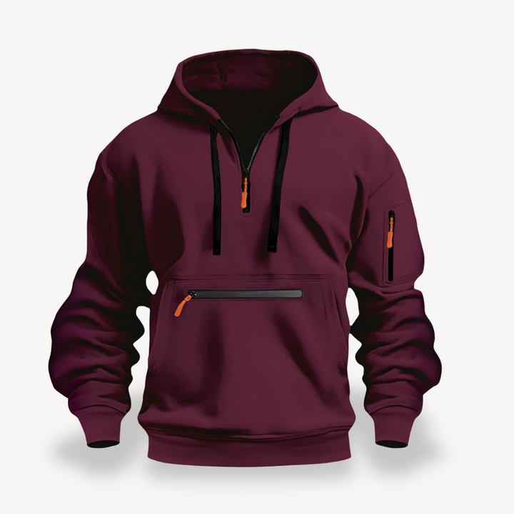 Men’s Cotton Blend Zip Hoodie | Loravelle