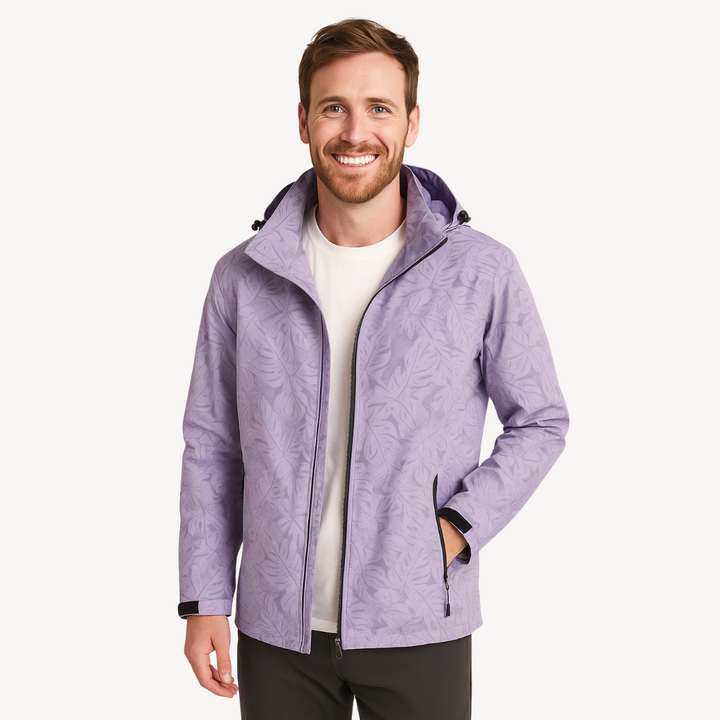 Men's Floral Print Windbreaker Jacket | Loravelle
