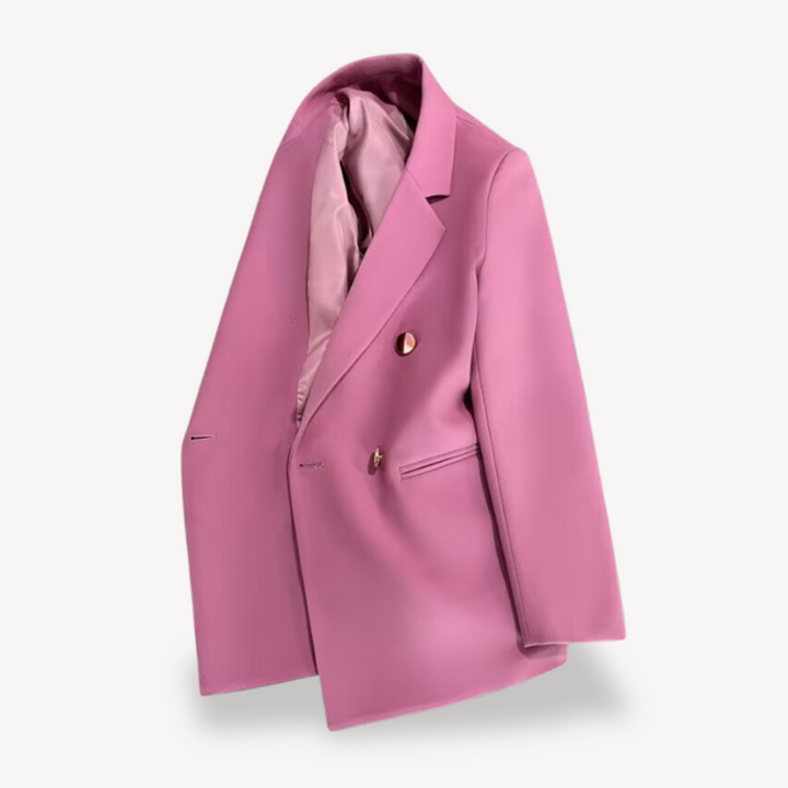 Loravelle | Women's Blazer – Double-Breasted Formal Jacket