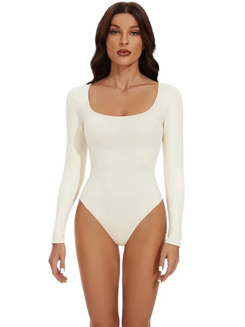 Longsleeve Thong Bodysuit