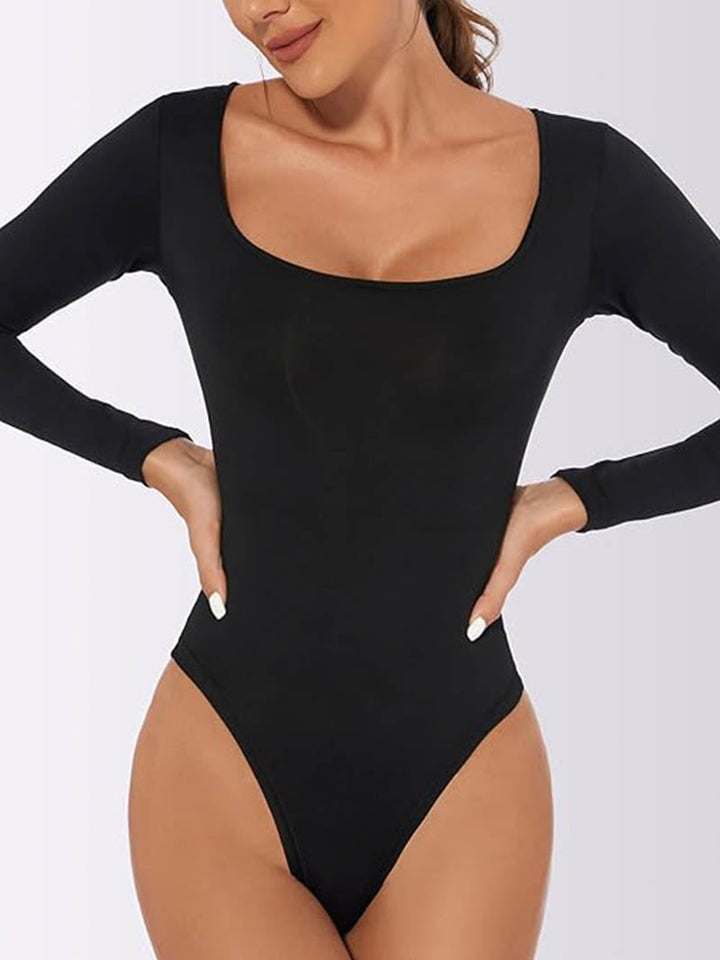 Longsleeve Thong Bodysuit