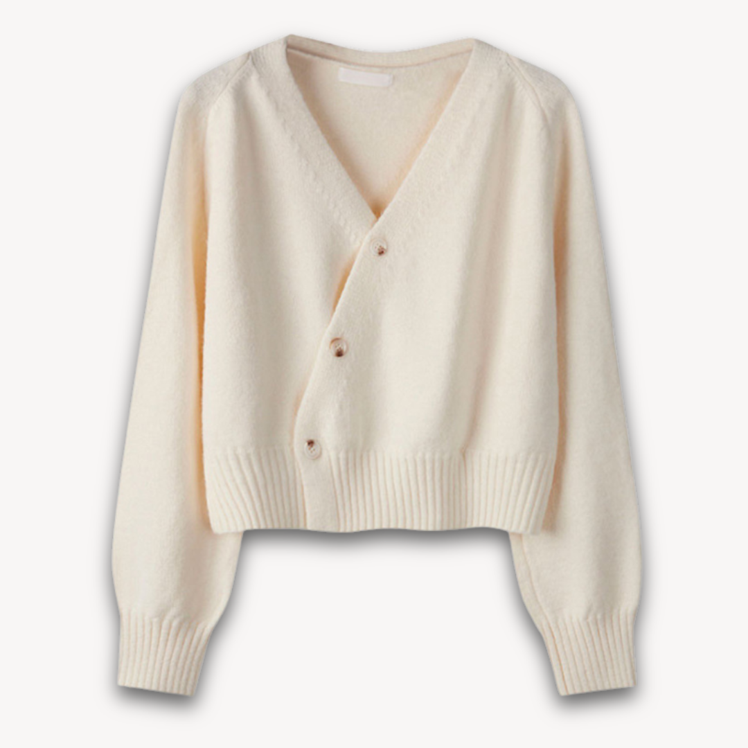 Loravelle | Women's Wool Blend Wrap Cardigan Sweater - Soft Knit, V-Neck, Long Sleeve