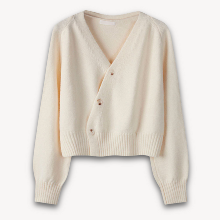 Loravelle | Women's Wool Blend Wrap Cardigan Sweater - Soft Knit, V-Neck, Long Sleeve