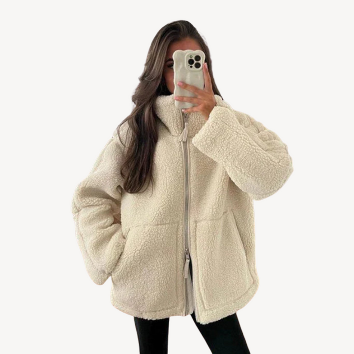 Women's Cozy Zip-Up Fleece Jacket | Loravelle
