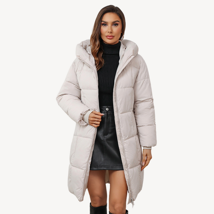 Puffer Coat with Hood for Women | Loravelle