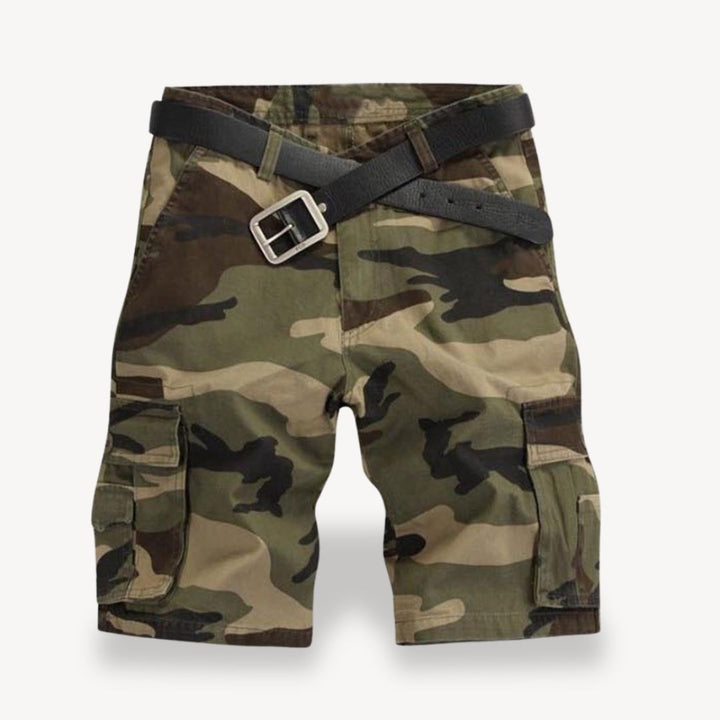 Men's Twill Belted Cargo Shorts | Loravelle