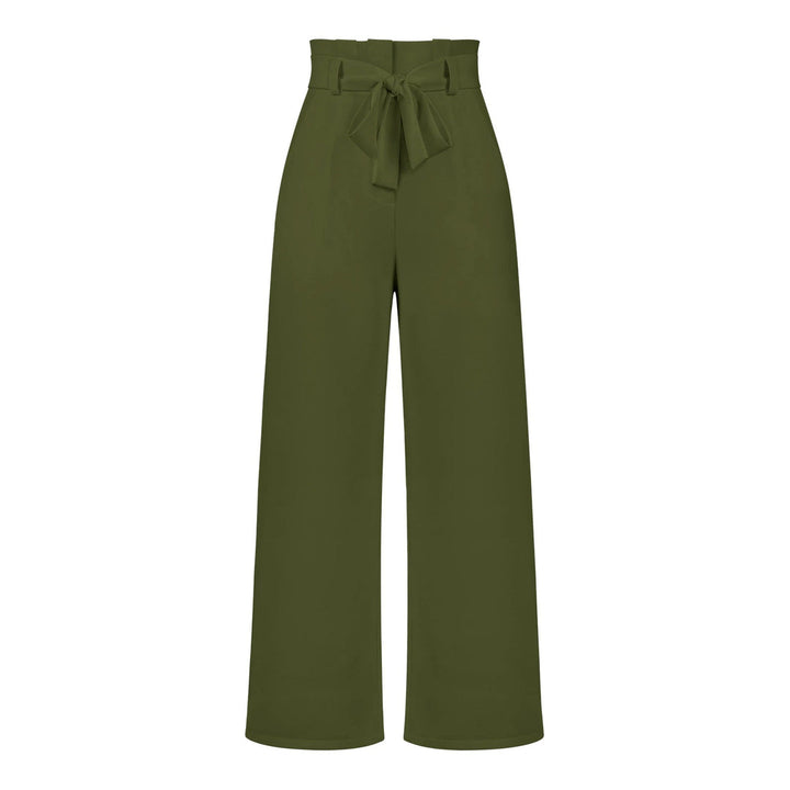 Tie Waist High-Waisted Trousers for women | Loravelle