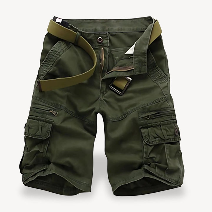 Men's Twill Belted Cargo Shorts | Loravelle