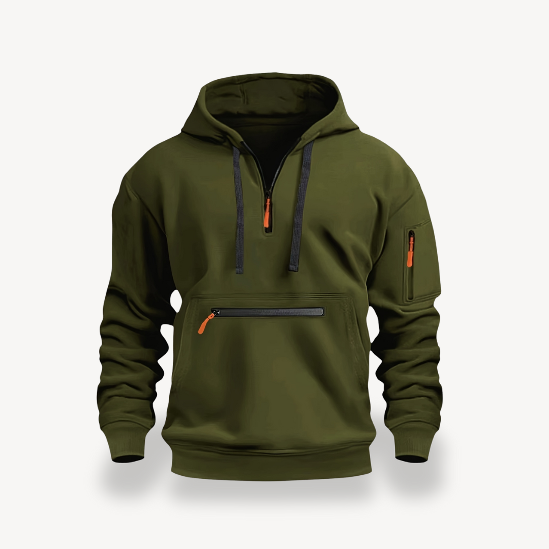 Men’s Cotton Blend Zip Hoodie | Loravelle