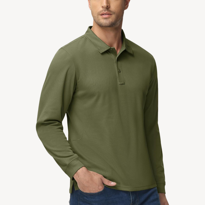 Men's Long Sleeve Polo Shirt | Loravelle