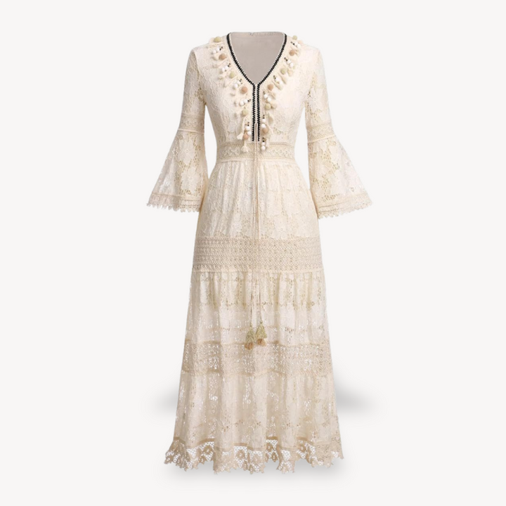 Loravelle | Women's Lace Maxi Dress – Boho Chic