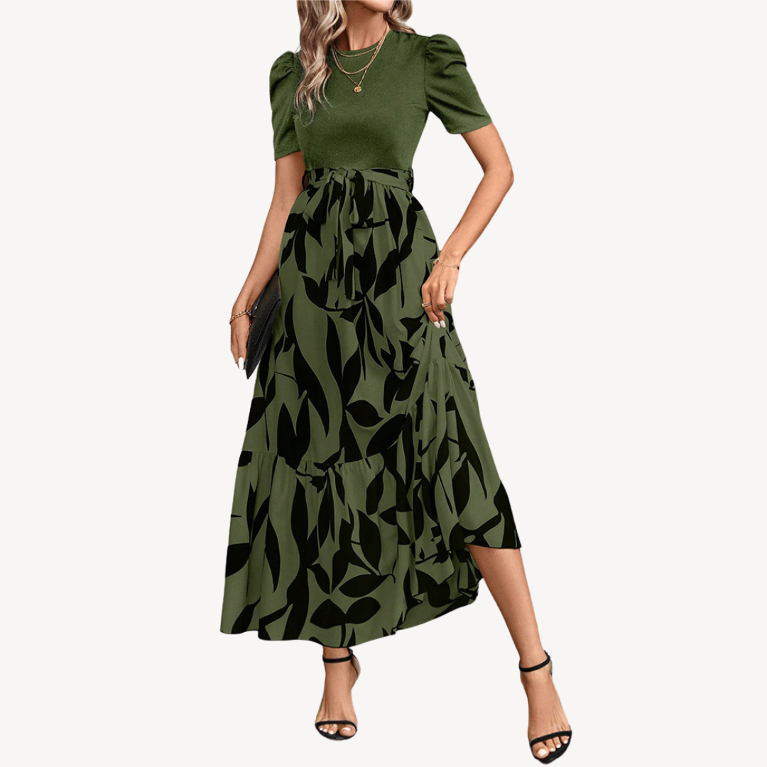Floral Print Midi Dress Women | Loravelle