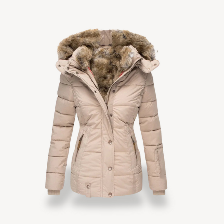Women's Faux Fur Lined Puffer Jacket | Loravelle