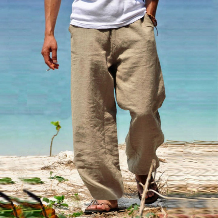 Men's Linen Beach Pants | Loravelle
