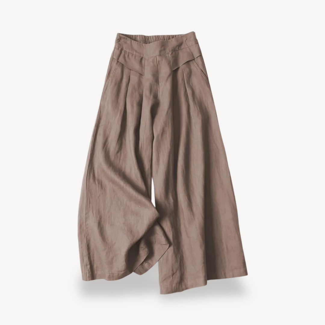 Women's Wide-Legged Linen Culottes | Loravelle